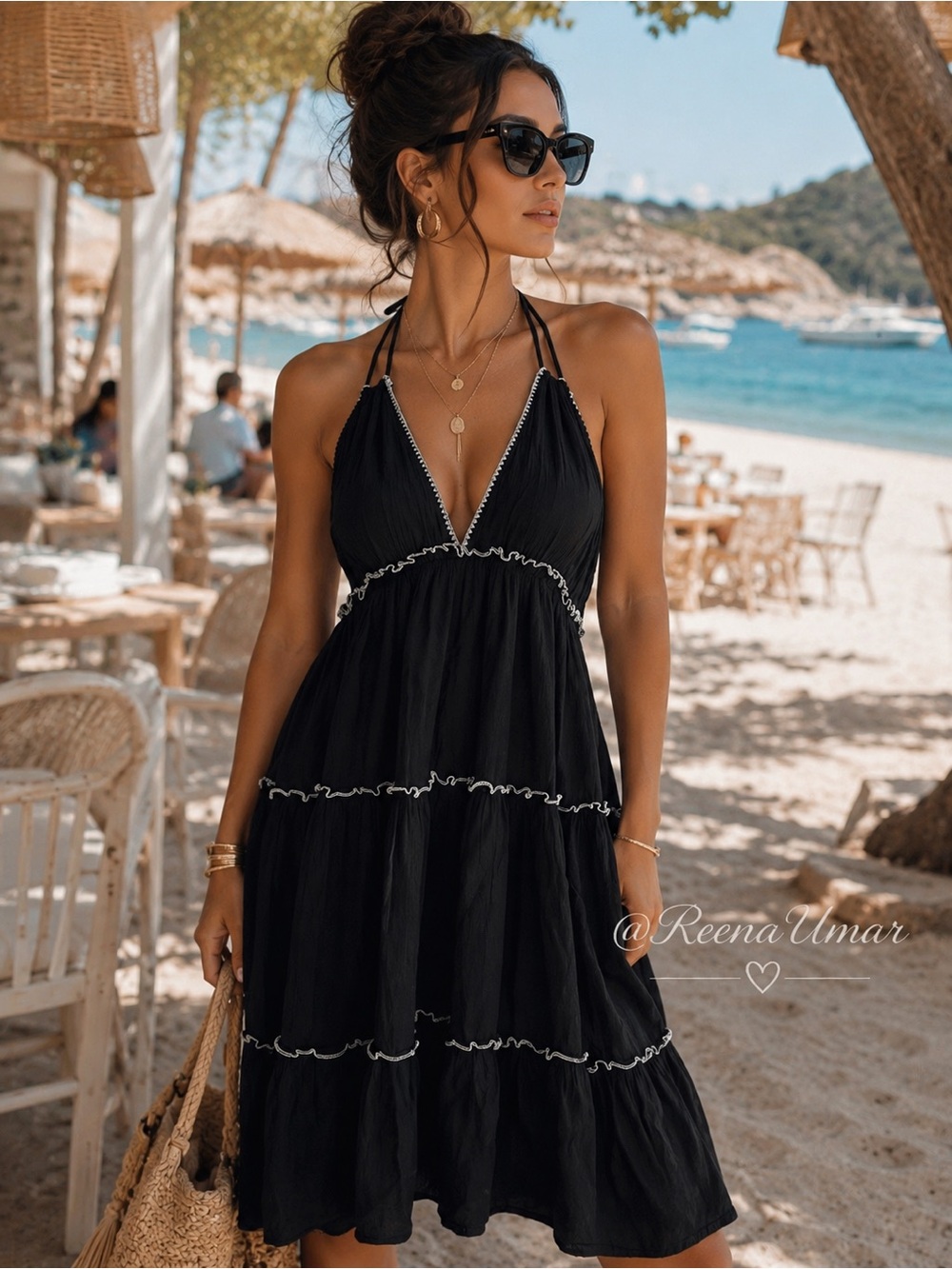 Accessorize Black Tiered Summer Dress – Preloved